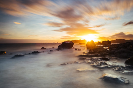 Last light of Sisiman bay