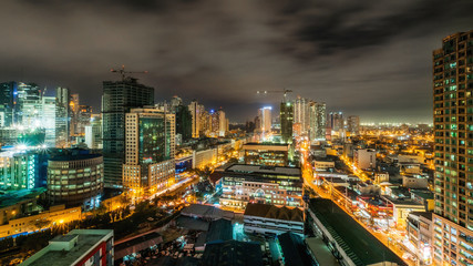 Fototapeta na wymiar Makati city urban skyline