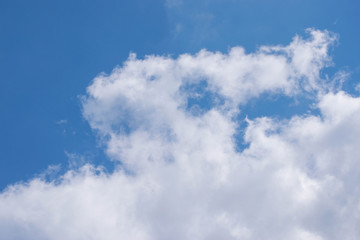Group of clouds against a blue sky