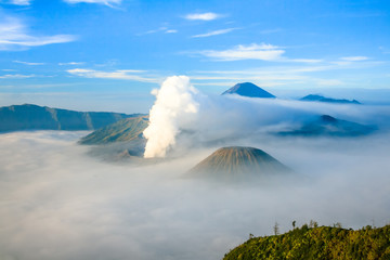 View of Bromo Mountain, East Java, Indonesia