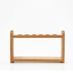 Rack for holding test tube isolated on white background.
