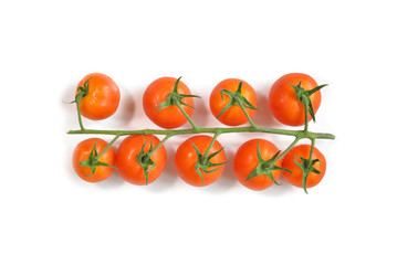 Cherry tomato on white background  - isolated