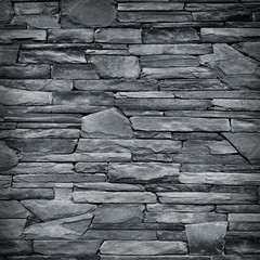 patroon van decoratieve zwarte leisteen stenen muur oppervlak