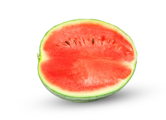 Watermelon slice isolated on white background