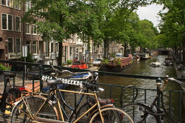 Fototapeta premium An der Gracht w Amsterdamie