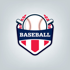 Vector of Baseball sport team logo design