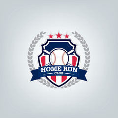 Vector of Baseball sport team logo design