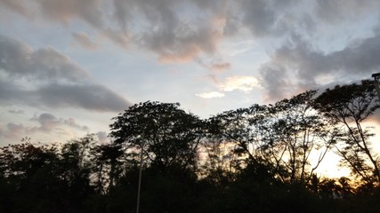 Evening in north county Thailand
