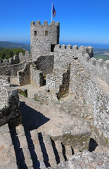 Fototapeta na wymiar Moorish castle in Sintra, Portugal