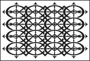 FENCE Sample black and white polymorphic background image