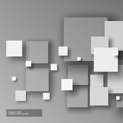 elegant gray 3d squares mosaic vector background