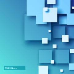 abstract blue 3d mosaic vector background