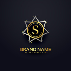 letter S logo design in premium style