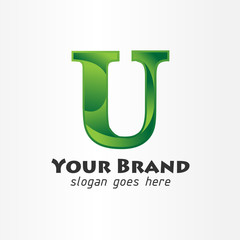 Initial Letter U Nature Logo