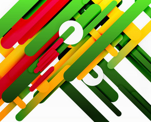 Cut 3d paper color straight lines abstract background