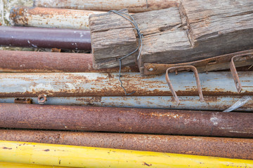 Steel on floor
