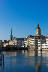 Fototapeta premium zurich city in clear sky day