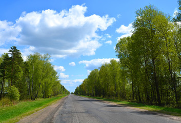 Fototapeta na wymiar Milled asphalt on the highway: preparation for replacing the coating