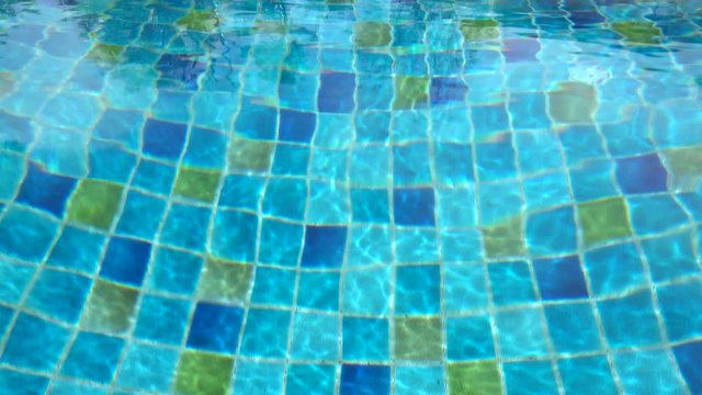 4K swimming pool water background