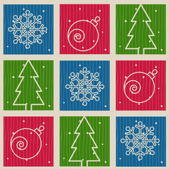 Seamless background for winter and christmas theme. Vector illustration.
