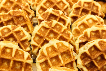full frame of waffle