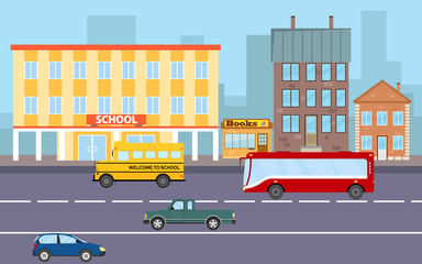 Urban city background