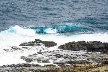 View of mountains and nature on the east coast of Taiwan.