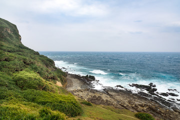View of mountains and nature on the east coast of Taiwan.