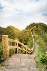 View of mountains and nature on the east coast of Taiwan.