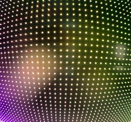 LED Light-composition. shot fish-eye lens. soft focus photo toned.