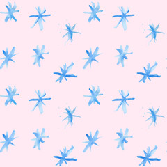 seamless snowflakes pattern