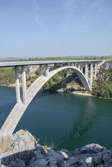 Obraz premium The bridge of Krka in Croatia