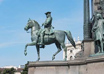 Fototapeta na wymiar Detail of Empress Maria Theresia monument, Vienna