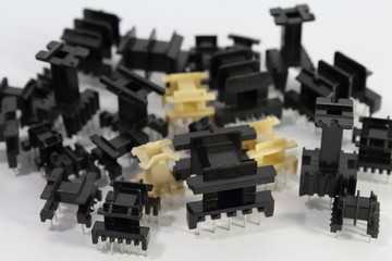 Transformers for a switching power supply.