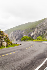 Hardangervidda road in Norway