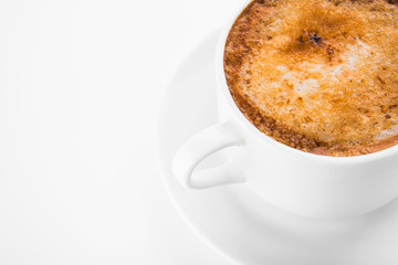 white coffee cup