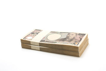  日本紙幣/一万円の札束　Japanese banknotes / waggets of 10,000 yen