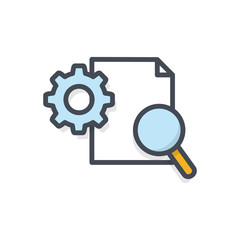 Seo Business website Search Engine Optimisation Colored Icon