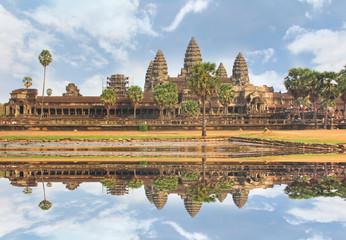 Fototapeta premium Angkor Wat of UNESCO's world heritage in Siem Reap, Cambodia