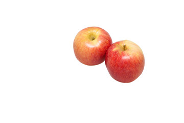 Fototapeta na wymiar Delicious red apple isolated on a white background