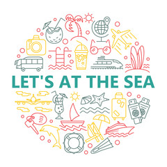 Summer Icons and Beach Icons.