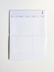 Blank bank saving account book