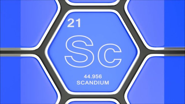 Scandium Element Animation