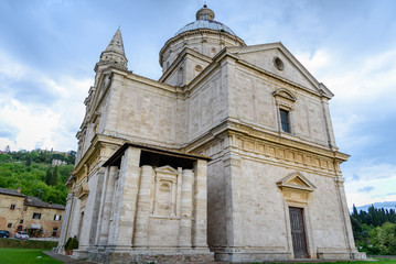 Fototapeta na wymiar The church of San Biagio in Montepulciano, Tuscany, Italy
