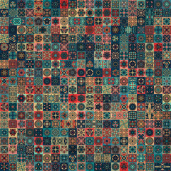 Seamless pattern. Vintage decorative elements. Hand drawn background. Islam, Arabic, Indian, ottoman motifs. Perfect for printing on fabric or paper.