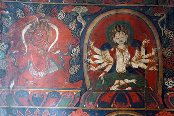 White Tara on the wall