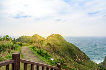 View of mountains and nature on the east coast of Taiwan.