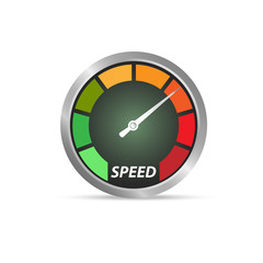 Speed test arrow vector icon