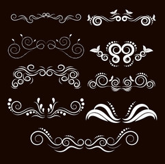 Vintage frames and scroll elements7