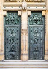 Door in Prague castle.